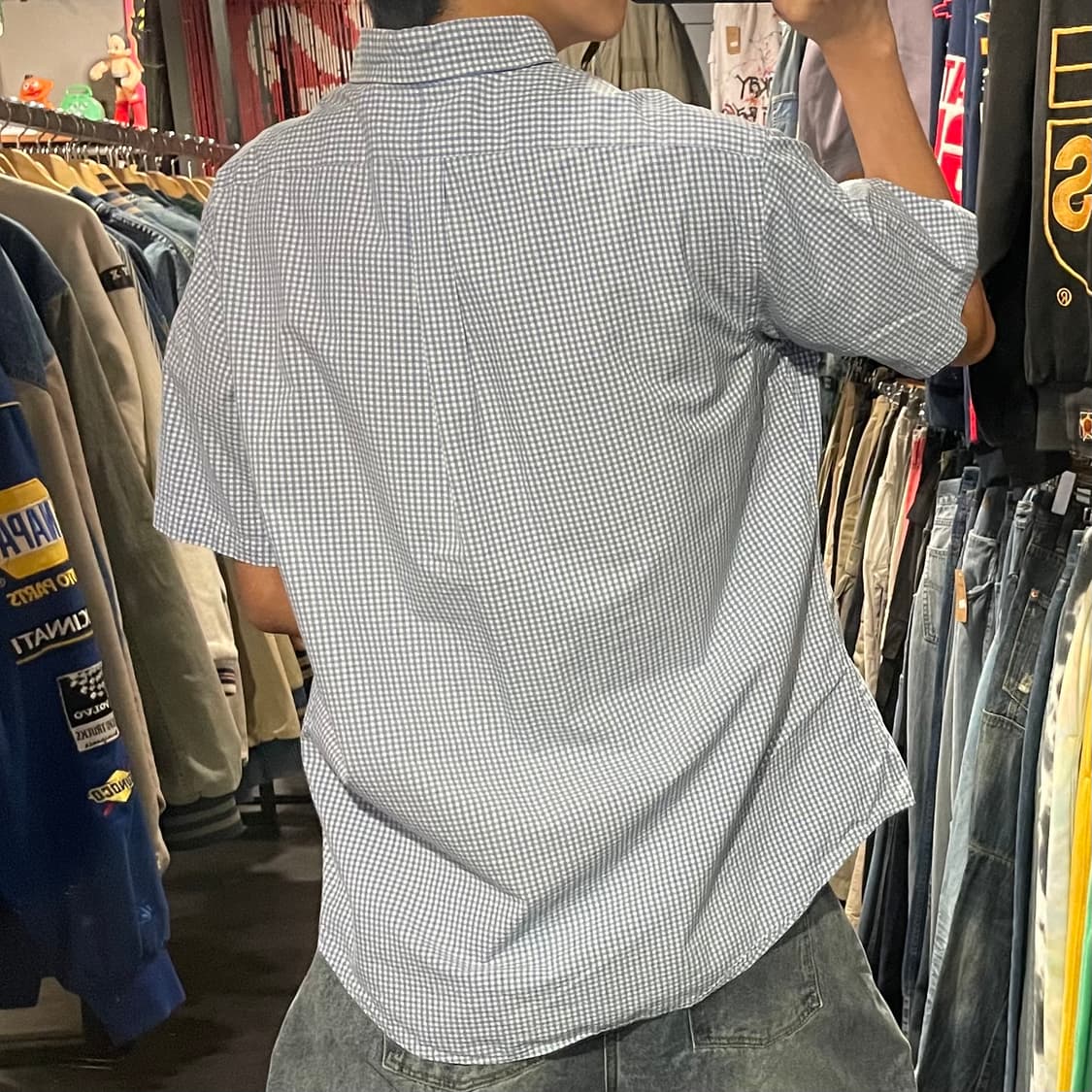 [IM] polo 폴로 체크 블루 반팔셔츠 상품이미지6