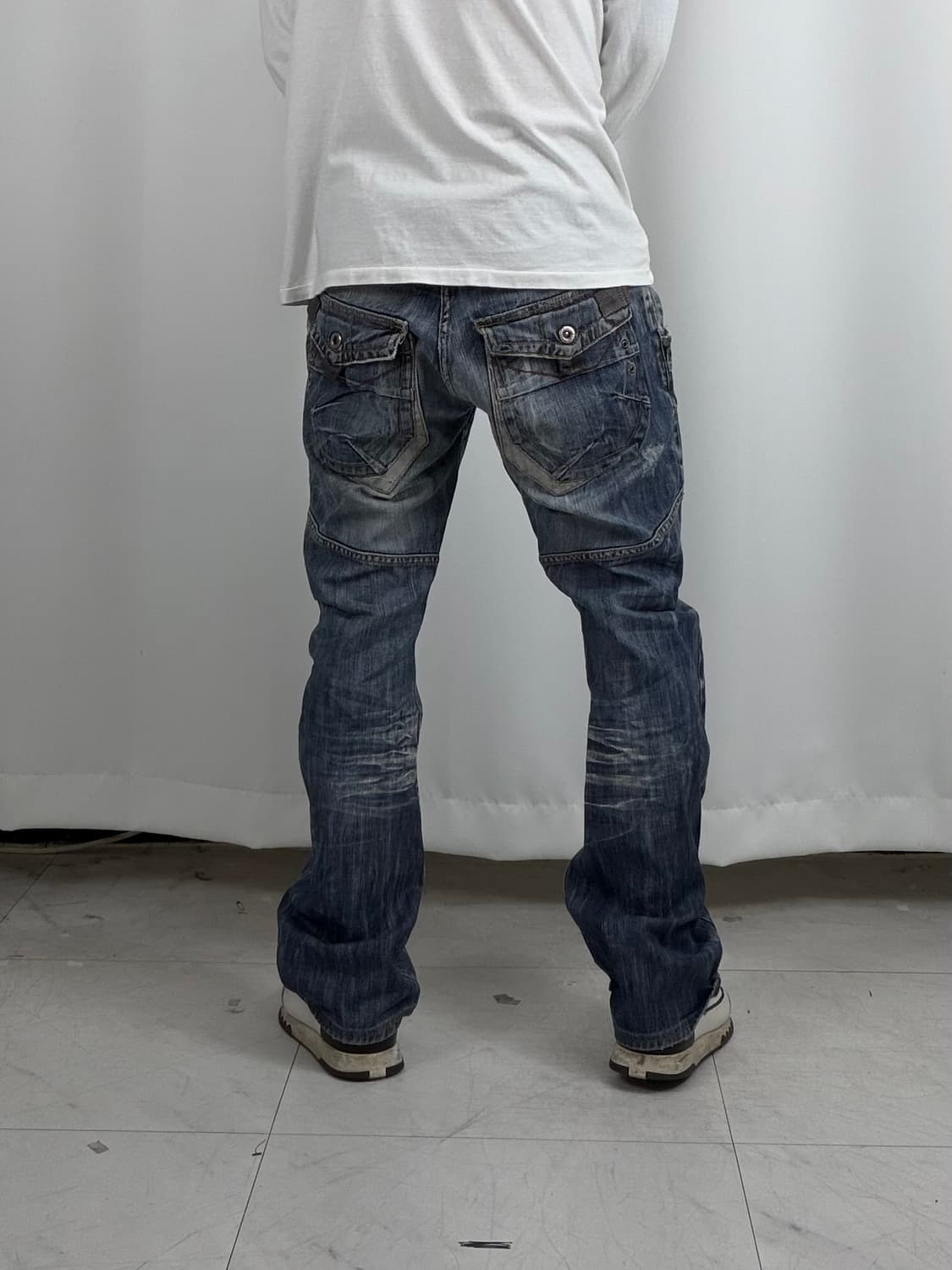 a222) CIPO&BAXX 빈티지 워싱 데님팬츠 상품이미지3