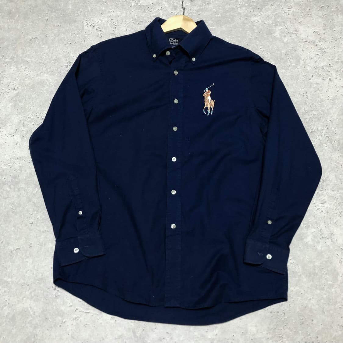 폴로 빅포니 셔츠 네이비 옥스퍼드 상품이미지1