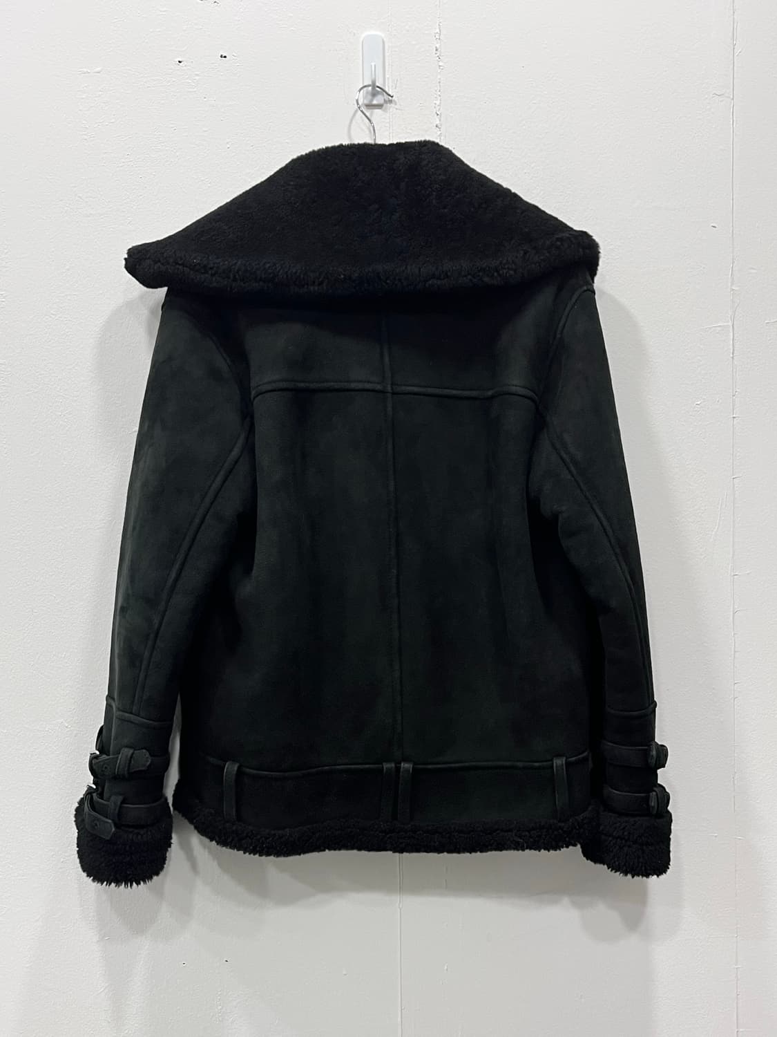 까르벵 Carven 양가죽 블랙 무스탕 S 36사이즈 상품이미지5