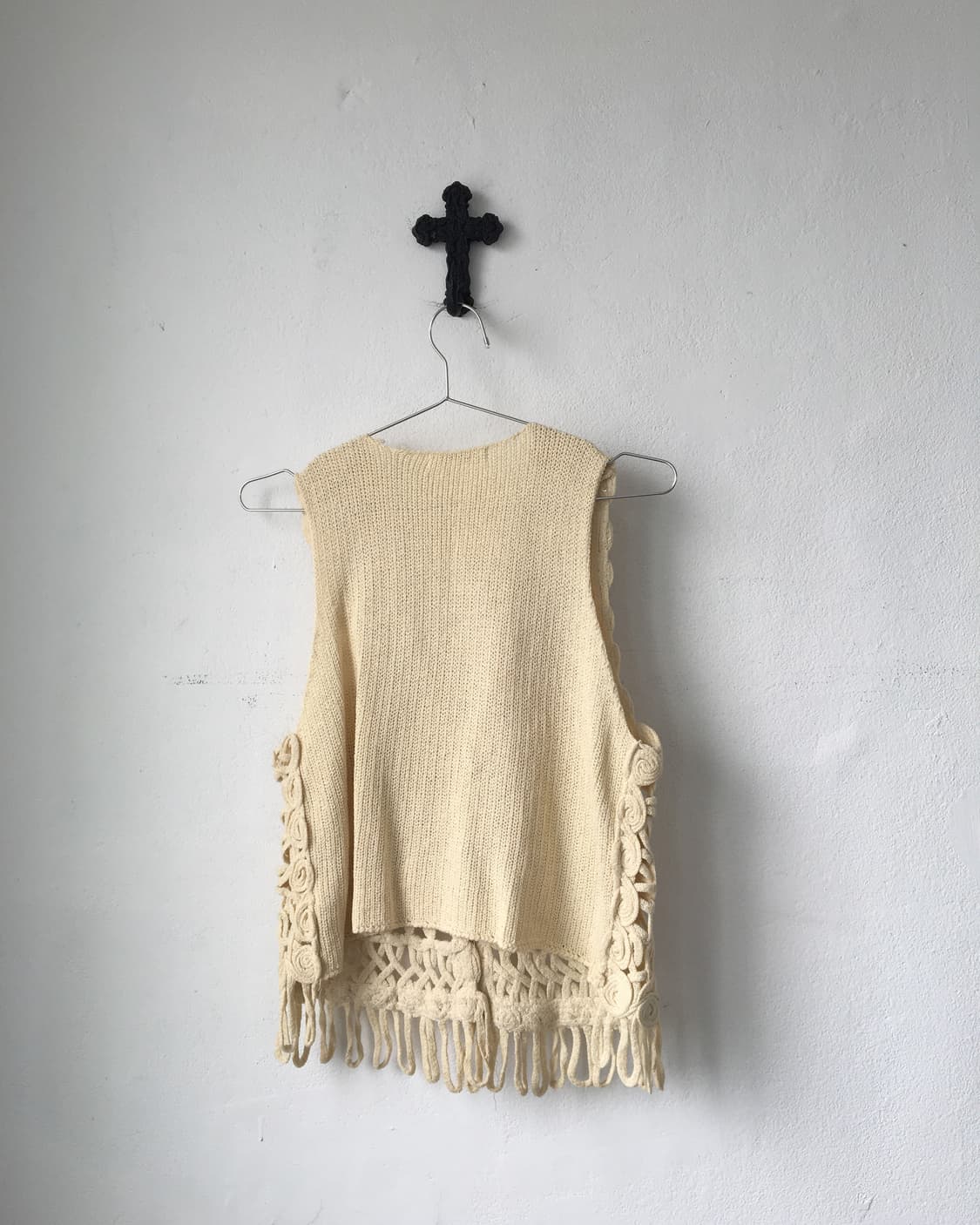 Fringe point crochet vest 상품이미지3