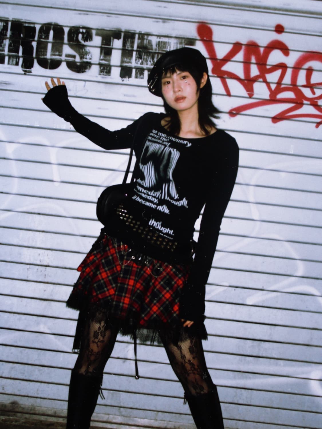 Debil Fashion 체크 펑크 스커트 상품이미지4