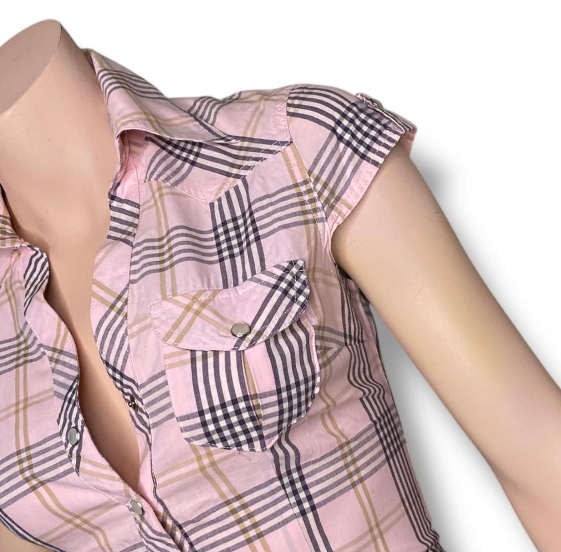 빈티지 체크 반팔 셔츠 상품이미지7