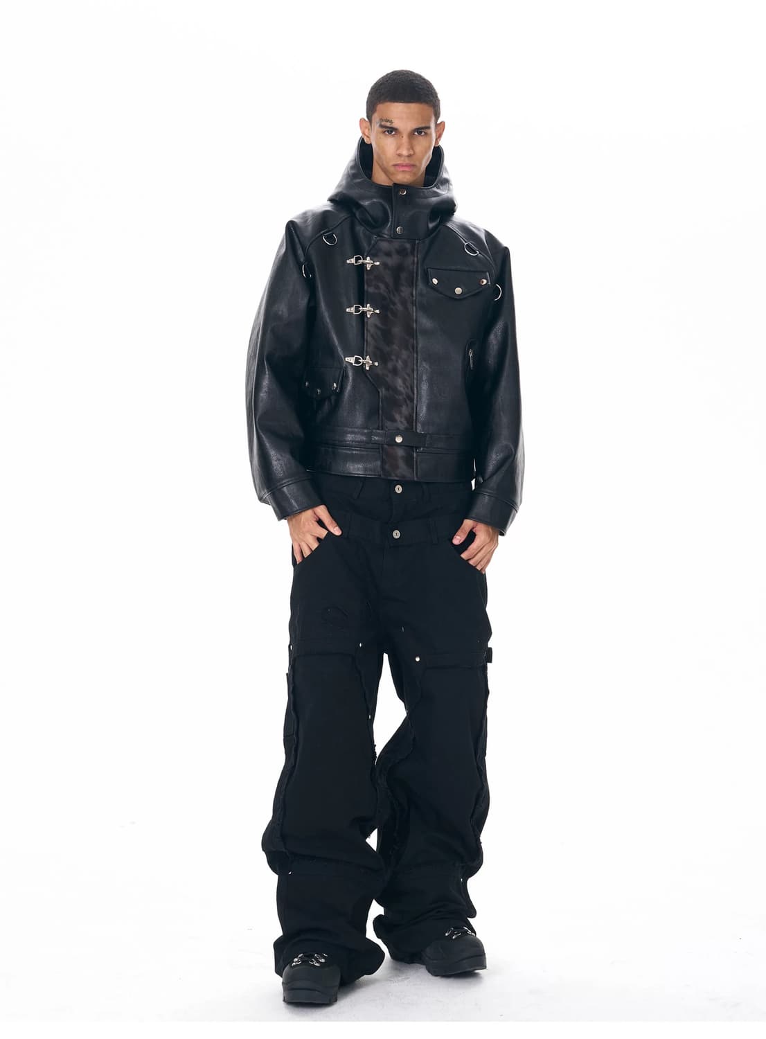 Nightbind Buckle Hooded Rider Bomber 상품이미지4