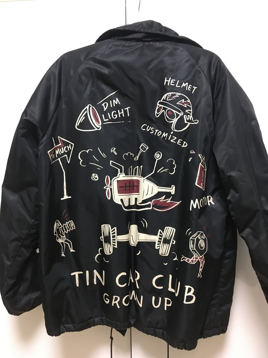 Weirdo 위얼도 빈티지 블랙 나일론 디테일 자켓 상품이미지2