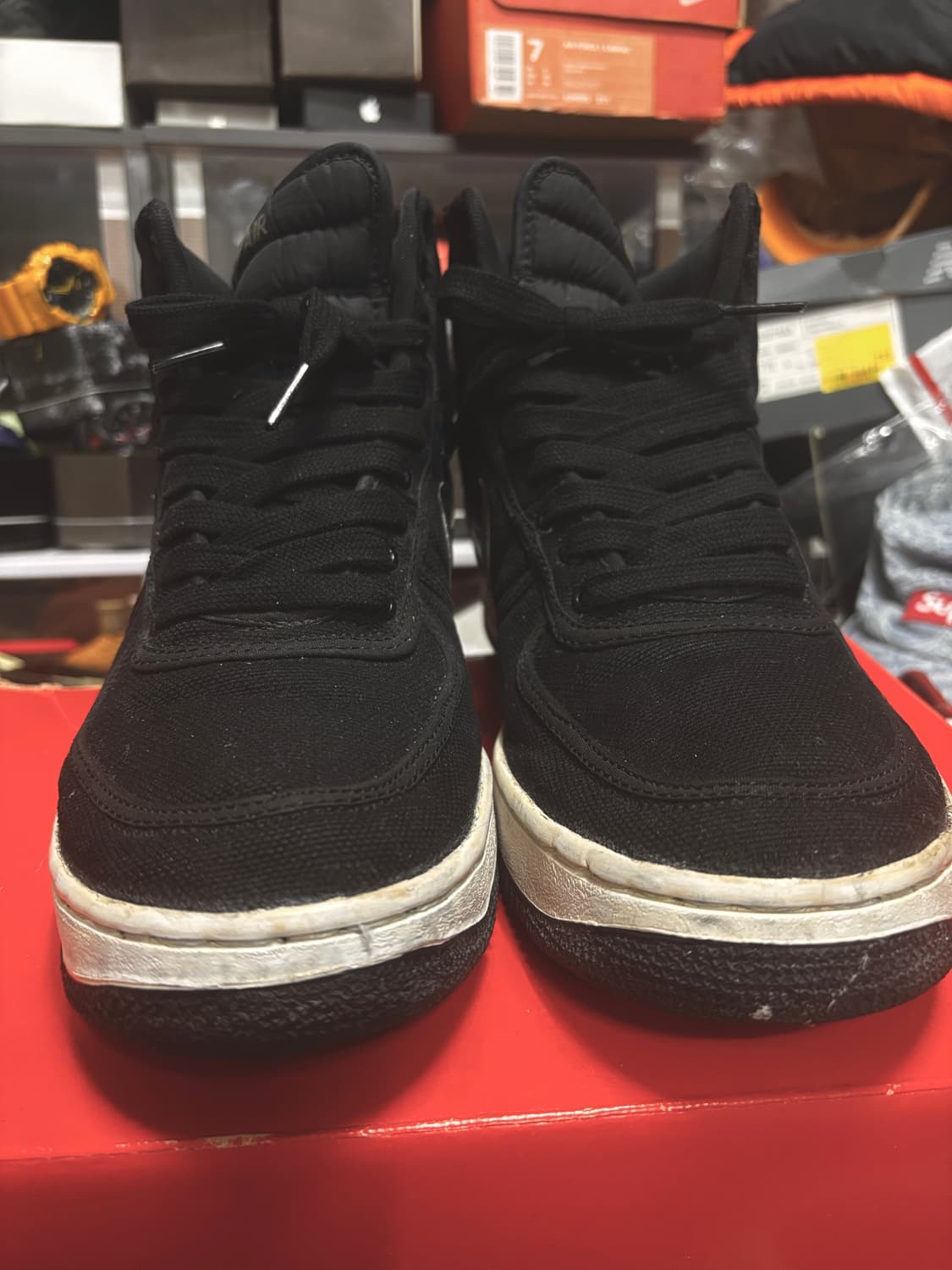 나이키 에어포스 1 검/은 265 상품이미지2