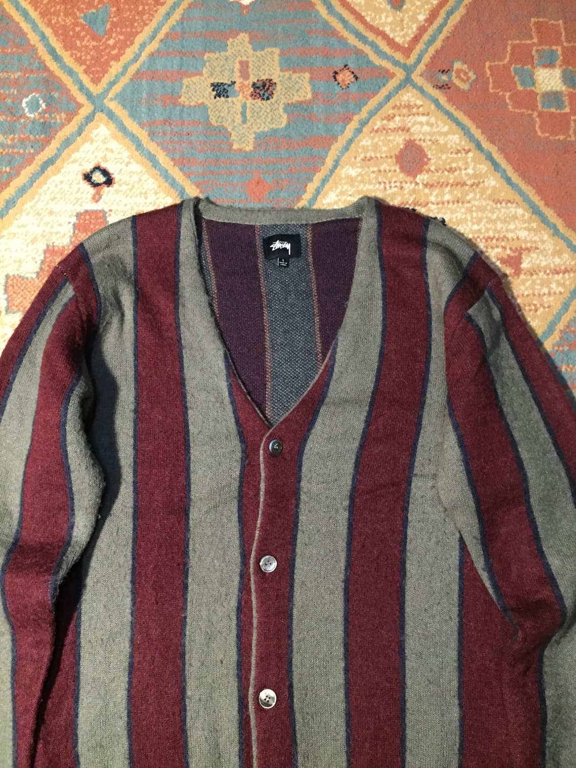 빈티지 스투시 모헤어 가디건 상품이미지2