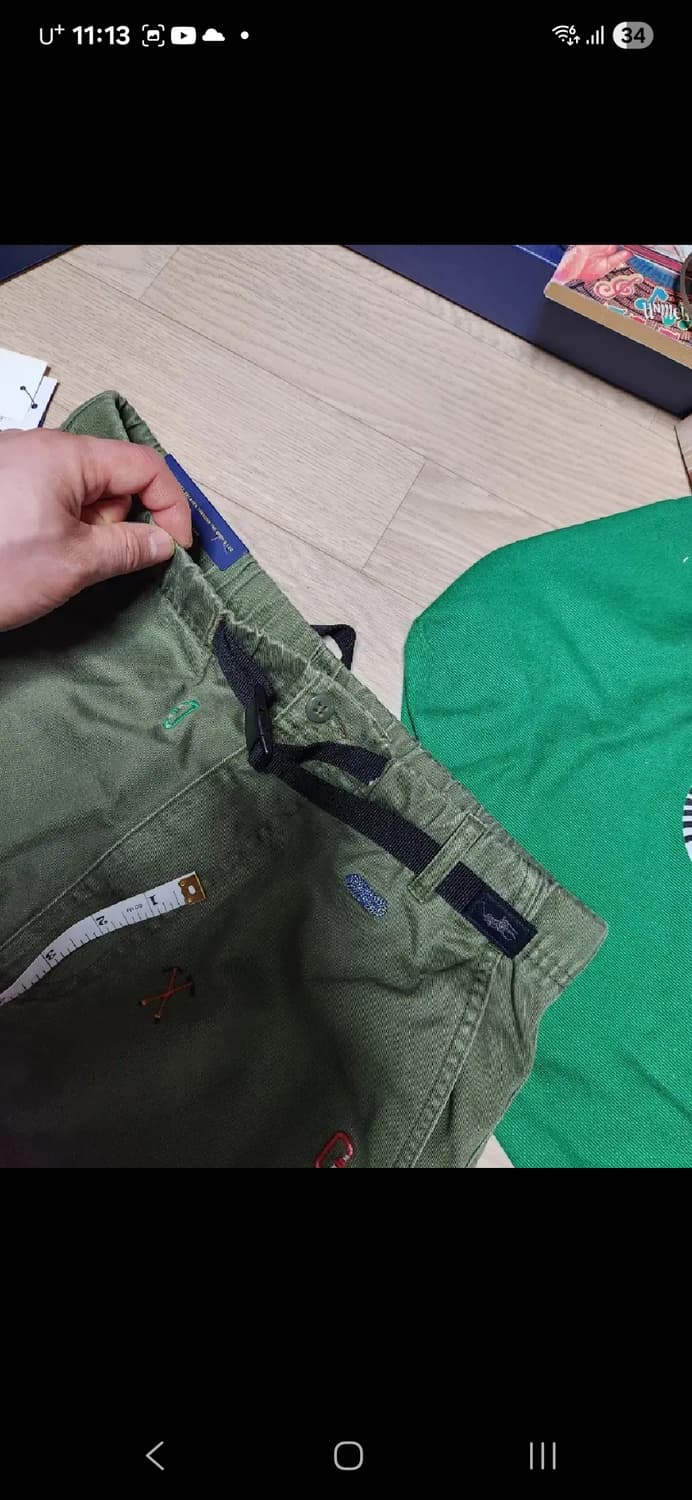 (새상품)폴로 랄프로렌 카키 밴딩 팬츠 벨트 내장 상품이미지7