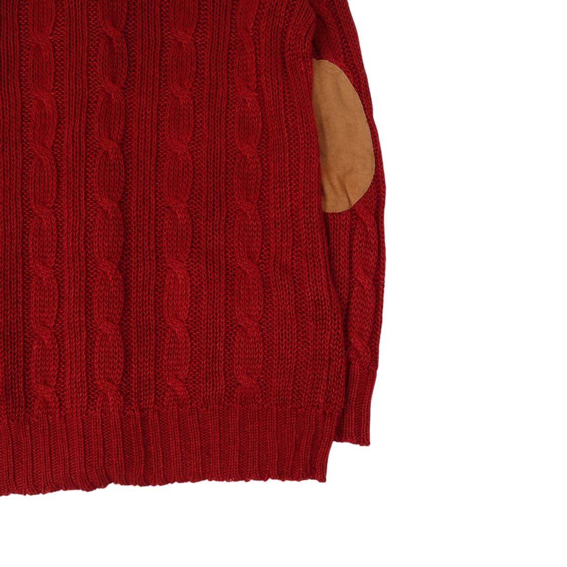 폴로 랄프로렌 레드 린넨 엘보우패치 숄카라 가디건 상품이미지7