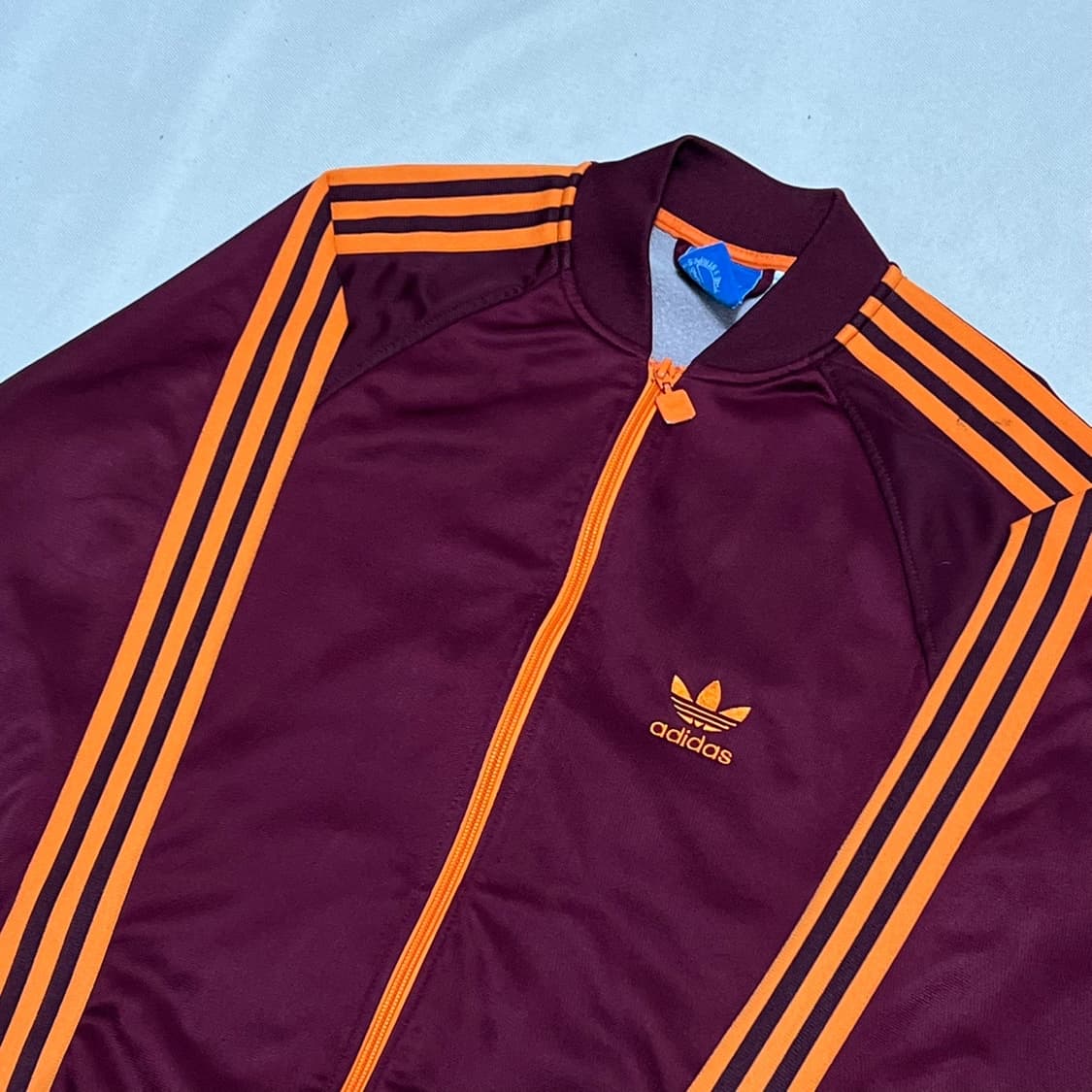 95 아디다스 오렌지라인 버건디 져지 상품이미지1