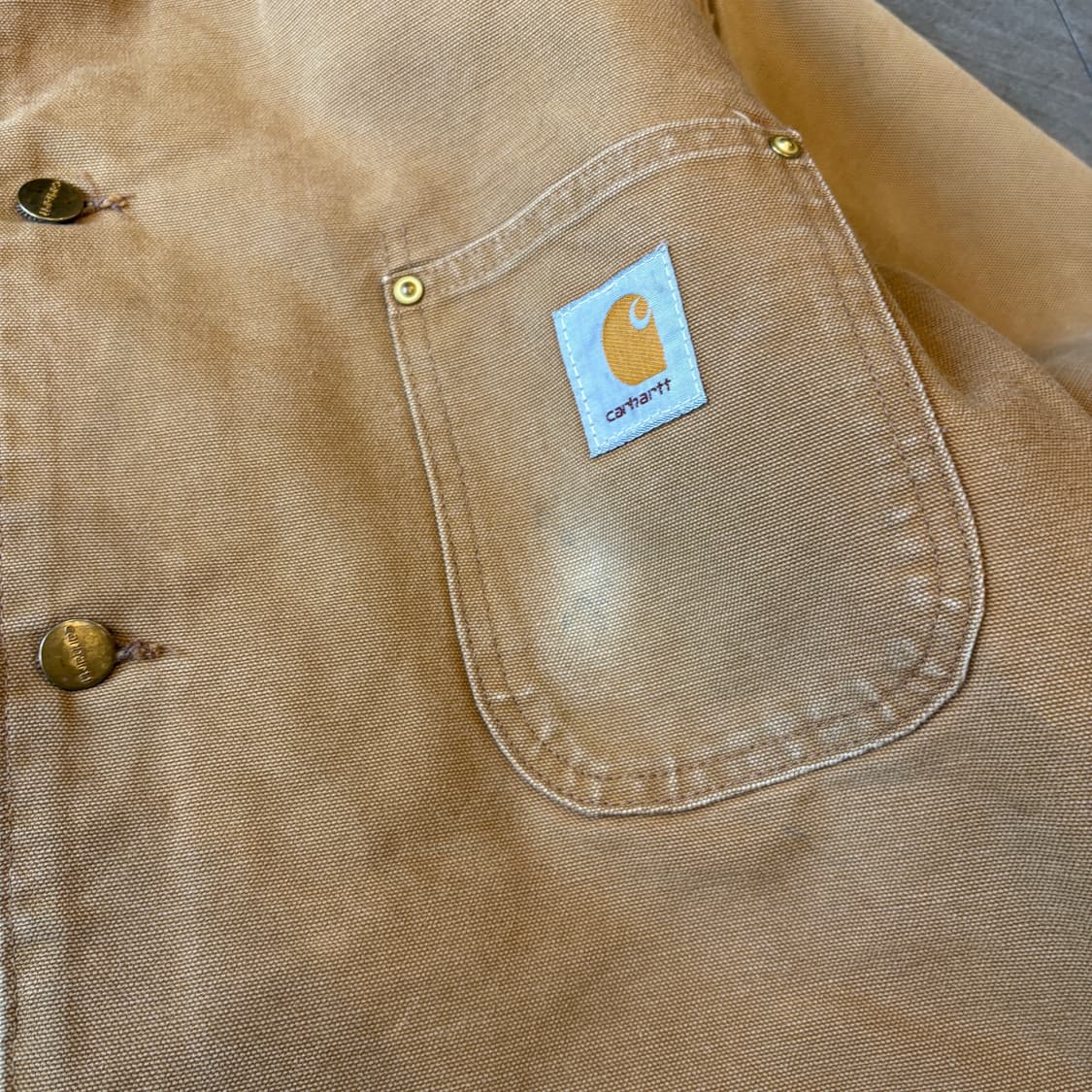 90s 90년대 칼하트 베이지 덕 초어 자켓 상품이미지4