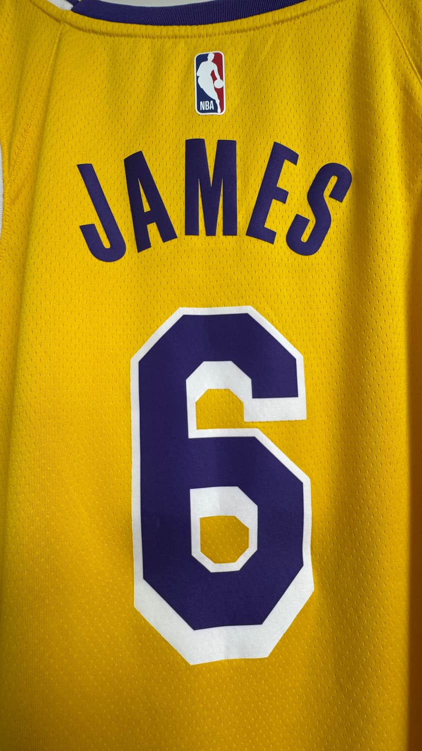 [XL] 나이키 & NBA 레이커스 르브론 제임스 저지 스윙맨 상품이미지4