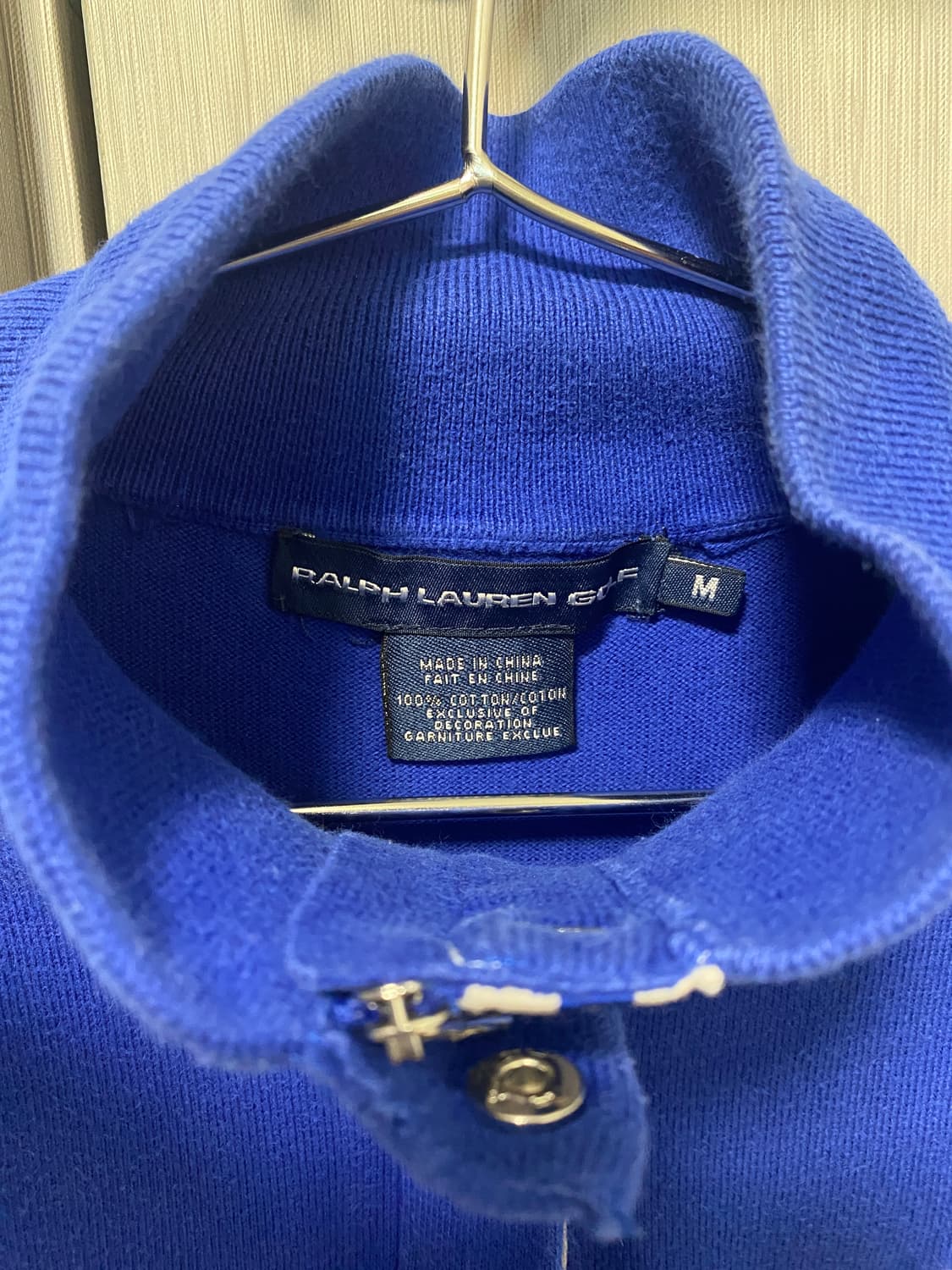 폴로 반집업 니트 m  상품이미지3