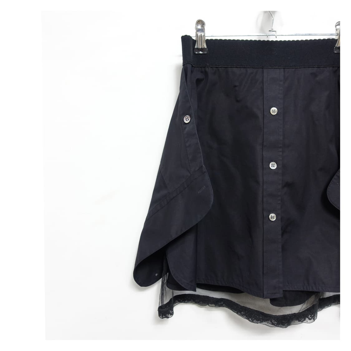 [0]ALEXANDERWANG 알렉산더왕 레이스 레이어드 포플린 스커트 상품이미지7