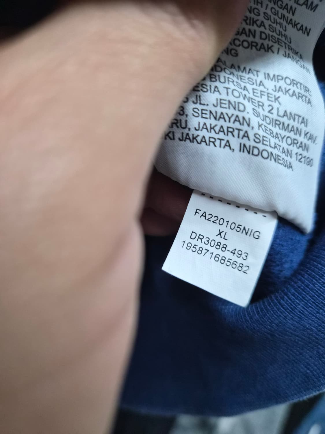 XL) 나이키 조던 에센셜 워시드 프렌치 블루 후드티 팝니다 상품이미지6