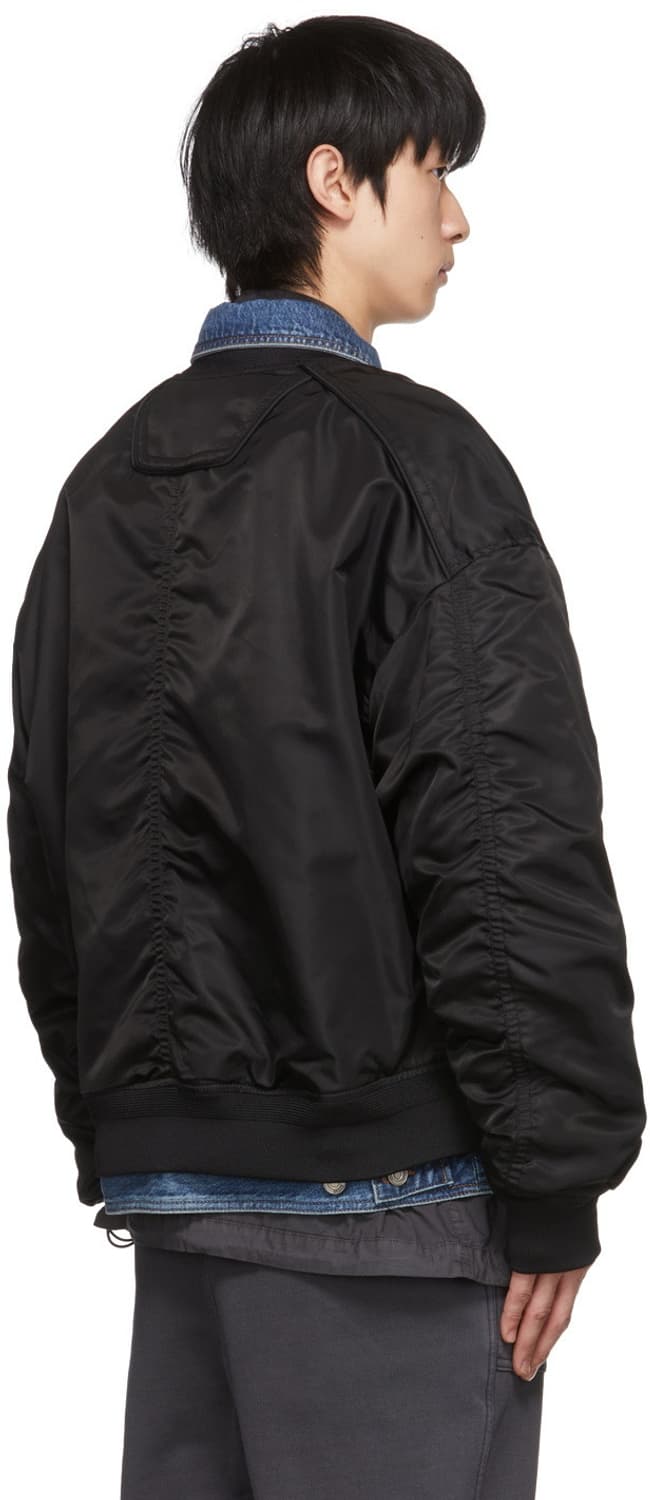 준지 21FW 패디드 데님트러커 봄버 44 (세미오버핏 S) 상품이미지3