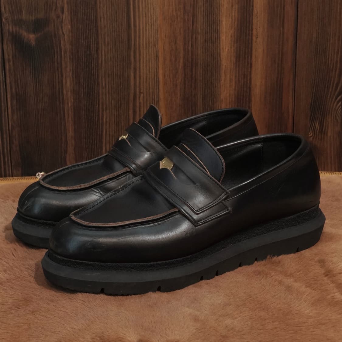 사카이 레더 더블 페니로퍼 상품이미지3