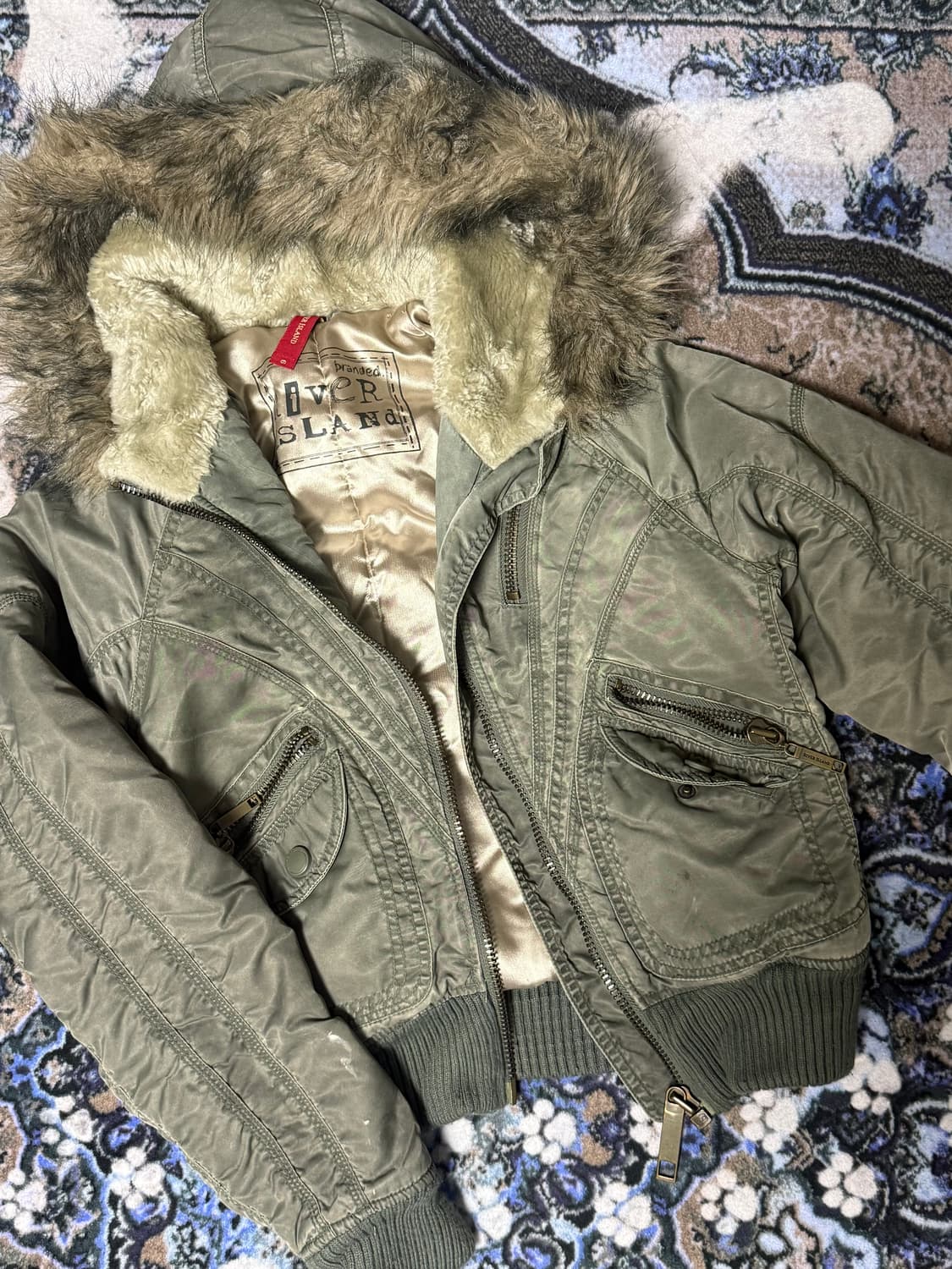 리버 아일랜드 퍼 패딩 상품이미지2