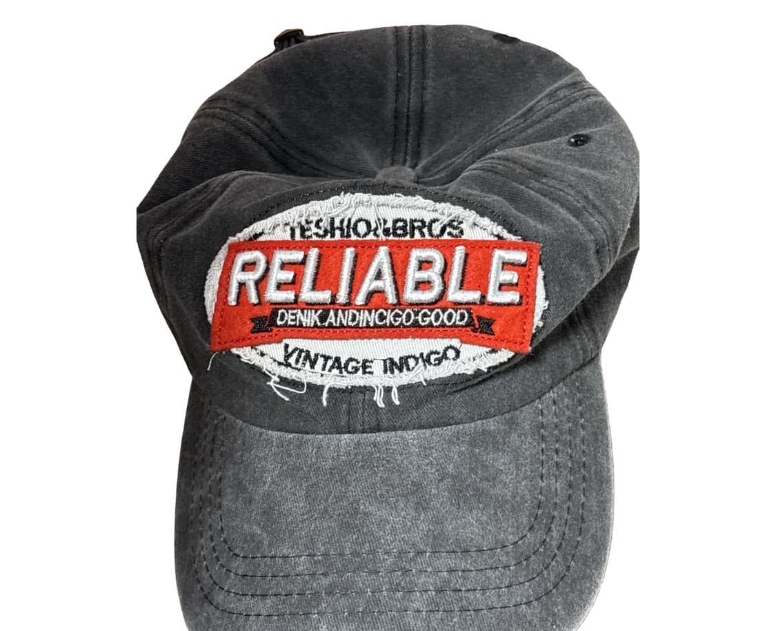 빈티지 인디고 워싱 볼캡 블랙 상품이미지1