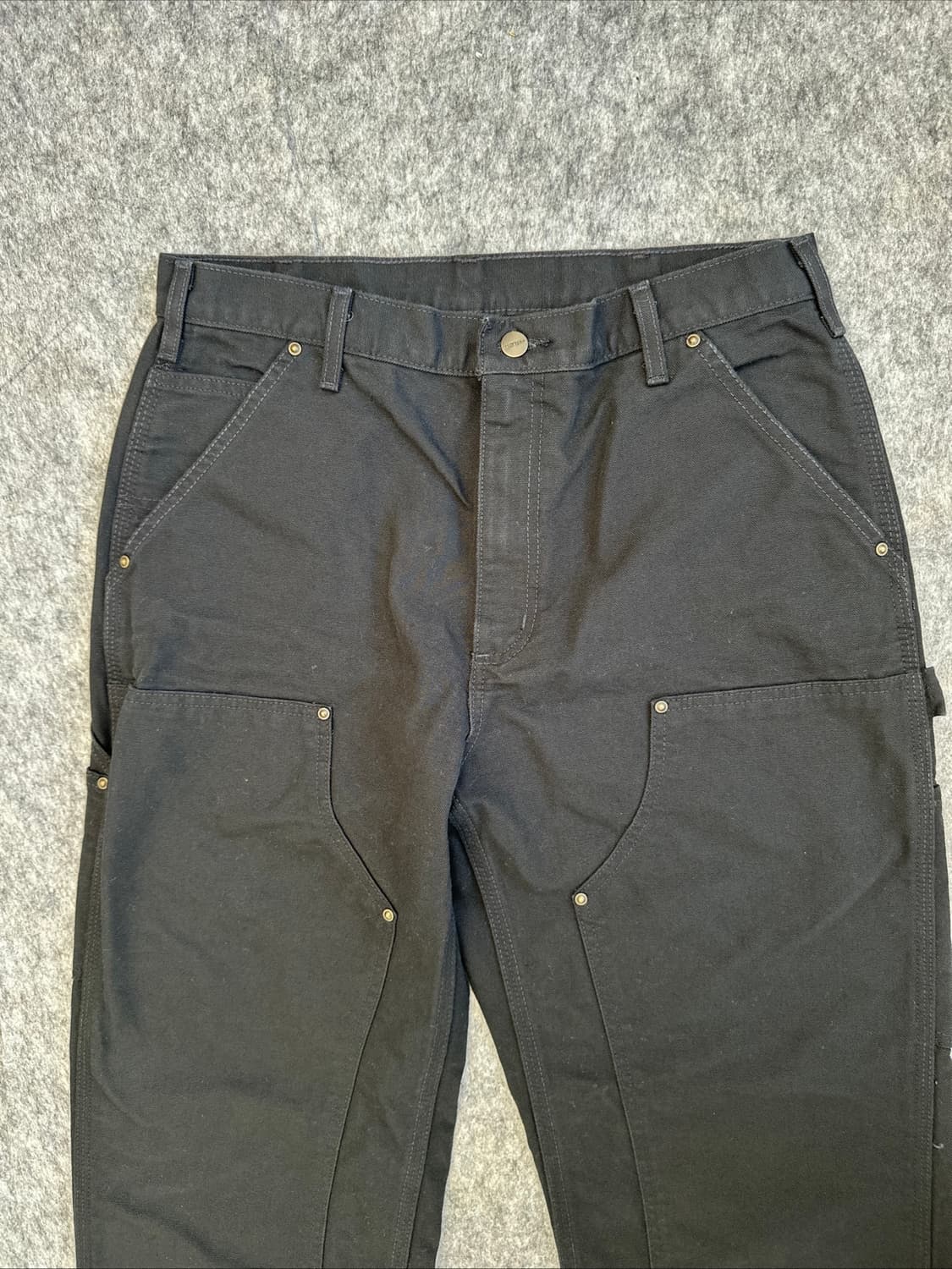 [33]칼하트 B136 BLK 블랙 더블니 카펜더 팬츠 상품이미지2