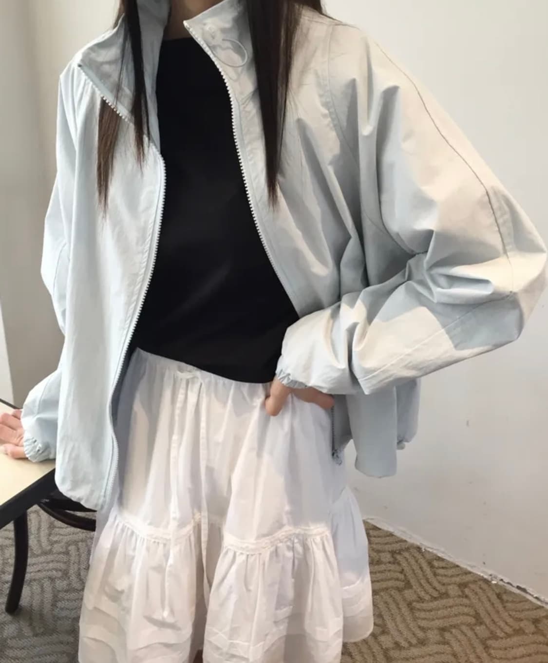 화이트 프릴 스커트 상품이미지6