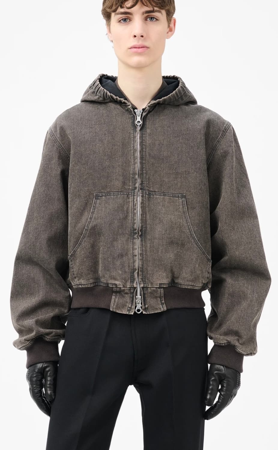 아워레가시 뱅크 자켓 블랙 빈티지 워싱 상품이미지1