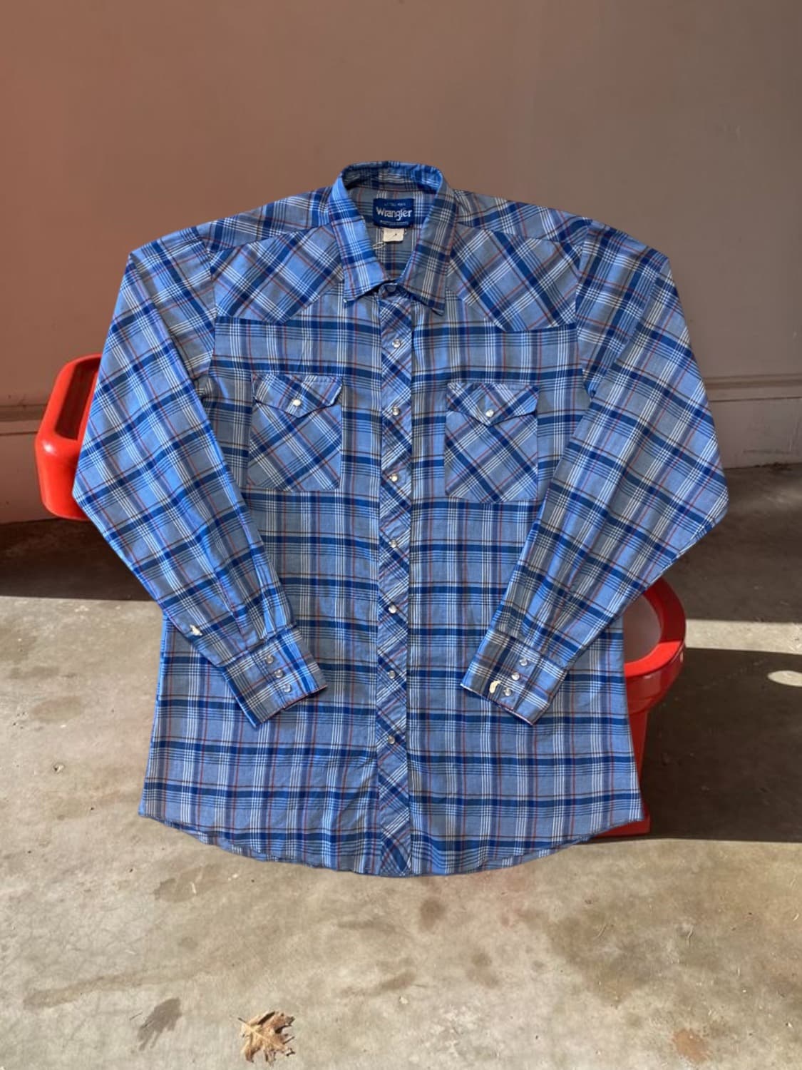 렝글러 웨스턴 체크셔츠 (Man XL) 상품이미지1