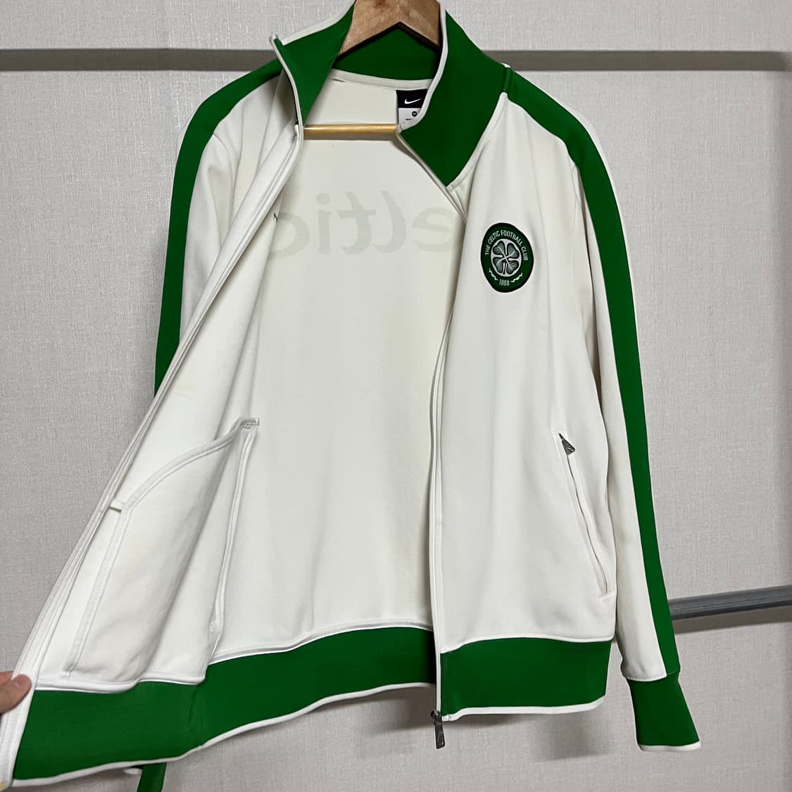 나이키 셀틱 풋볼 트랙탑 화이트/그린 M 상품이미지7