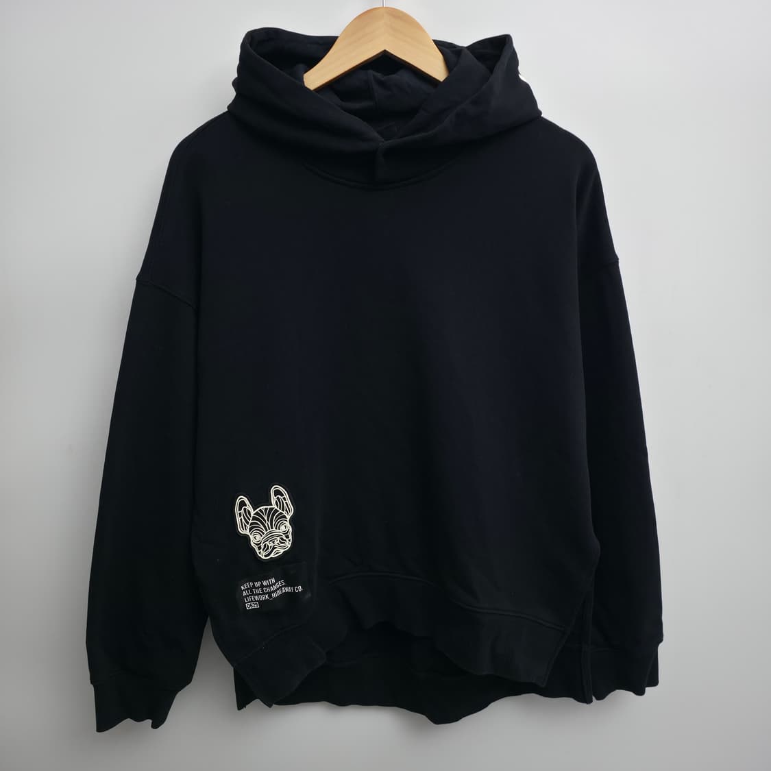 [free] 라이프워크 블랙 후드티 상품이미지1