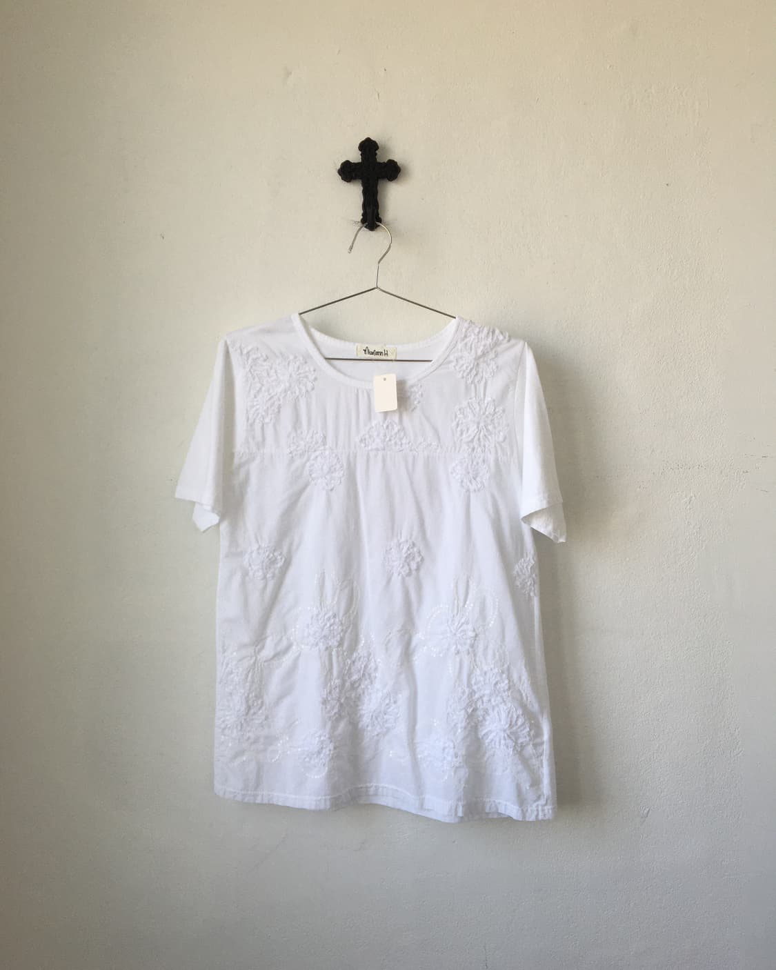 Flower fringe pattern t shirt 상품이미지2
