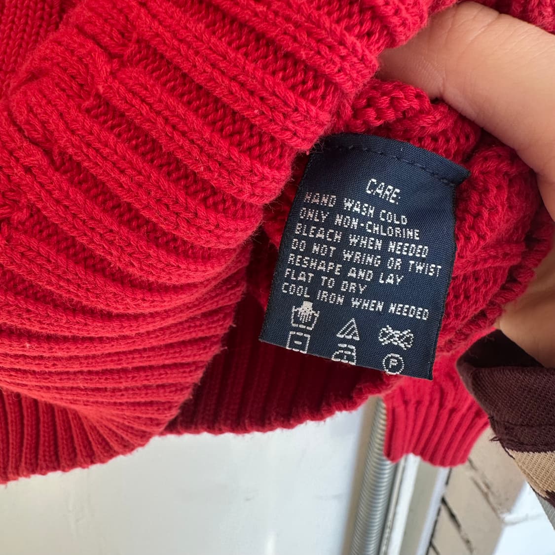 15508 - 폴로 랄프로렌 레드 케이블 니트 상품이미지4