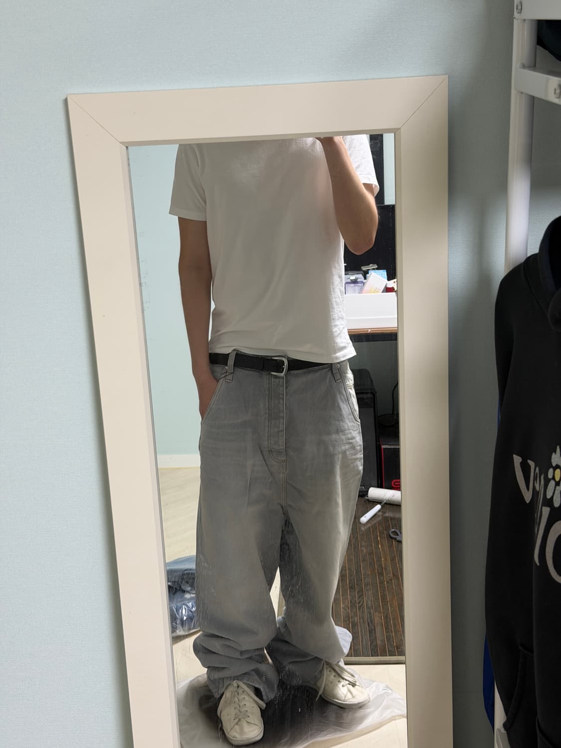 아미 배기핏 데님 빈티지 그레이(32 새상품) 상품이미지4