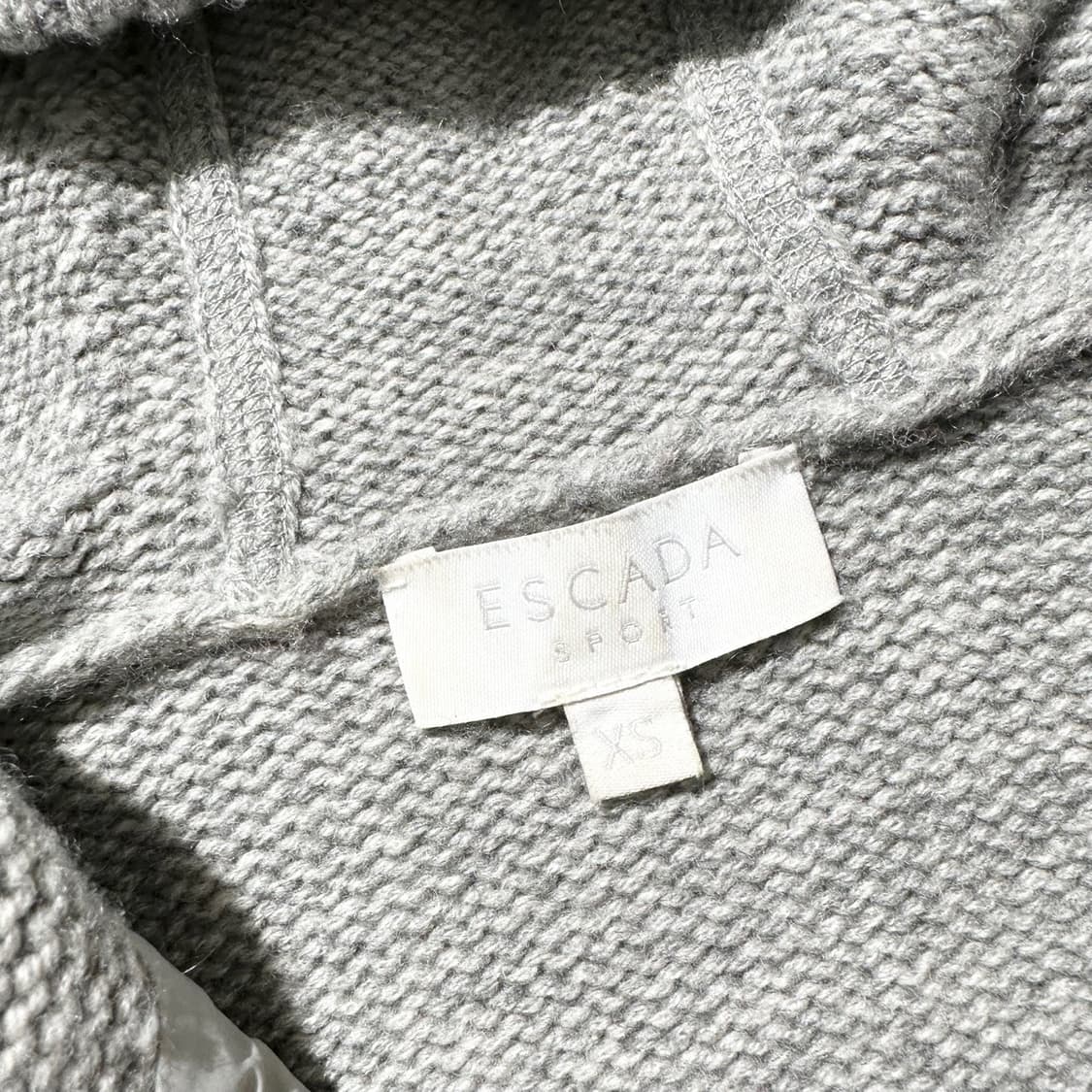 (매장판) 에스까다 울 캐시미어 경량 패딩 후드 집업 자켓 상품이미지4