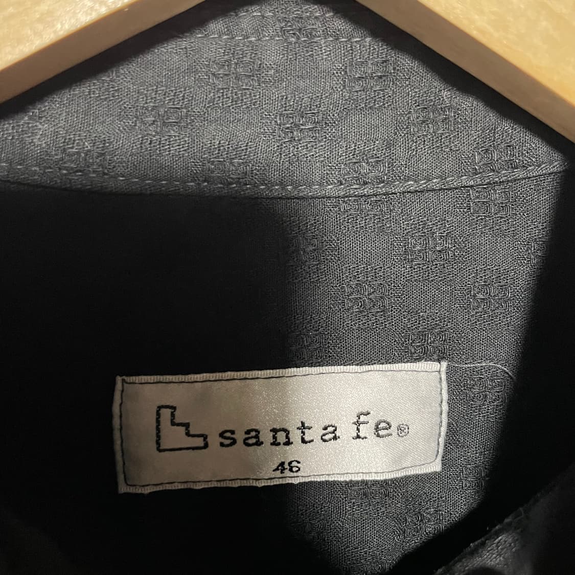 Santa Fe 산타페 올드스쿨 자카드 블랙 셔츠  상품이미지3