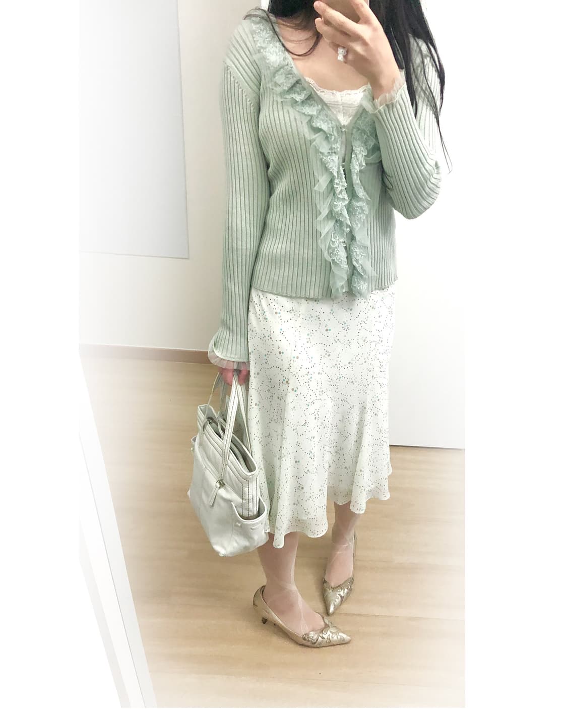 물방울 릴리 스커트「 토도독 귀여운 물방울 무늬。。。♥」 상품이미지3