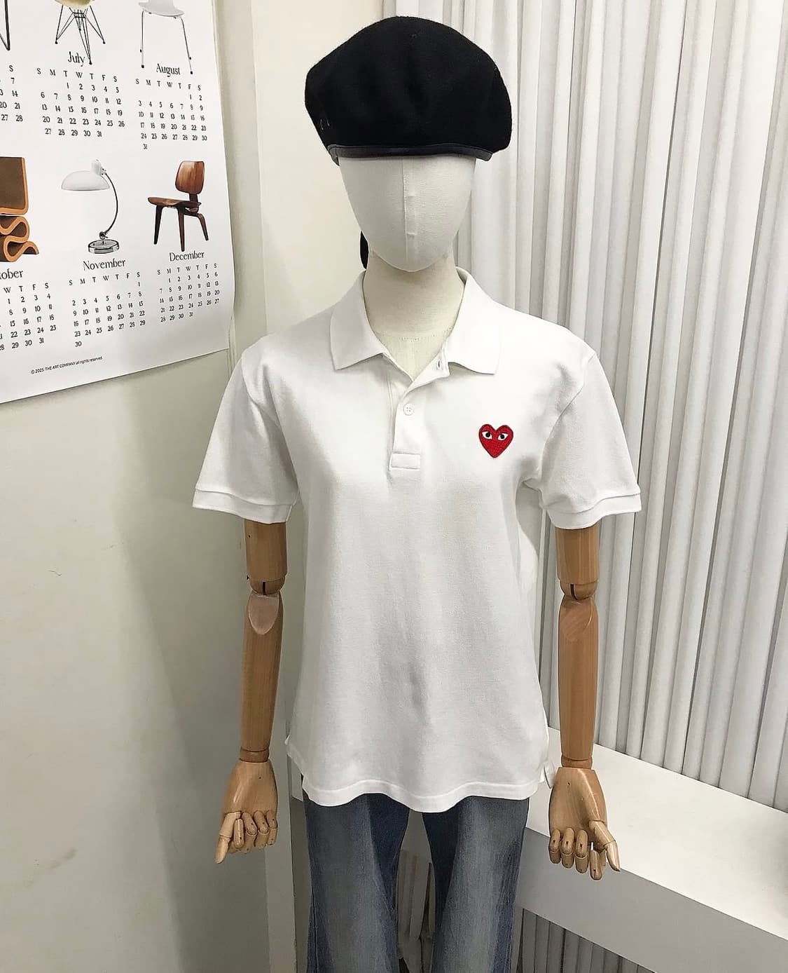 꼼데가르송 플레이 반팔 카라티 상품이미지6