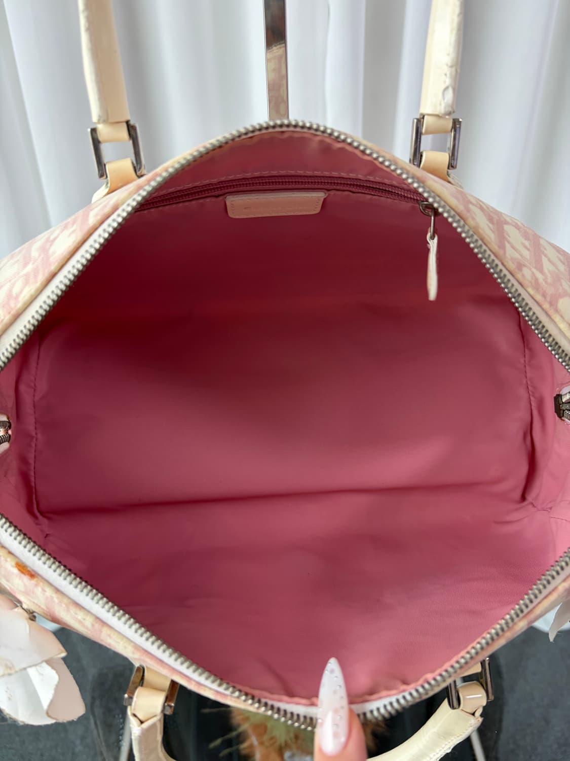 디올 트로터 걸리 핑크 보스턴백 상품이미지6