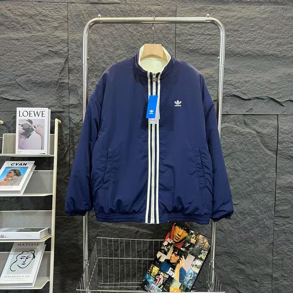 아디다스 팀 리버시블 패디드 자켓 크림 화이트 더블면 재킷 S
 상품이미지3