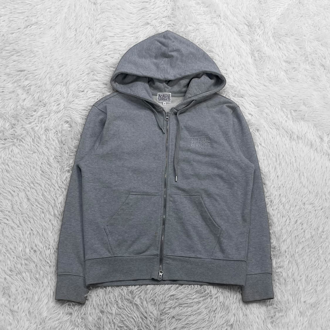 마리떼프랑소와저버 스펠 로고 후드집업 그레이 상품이미지2