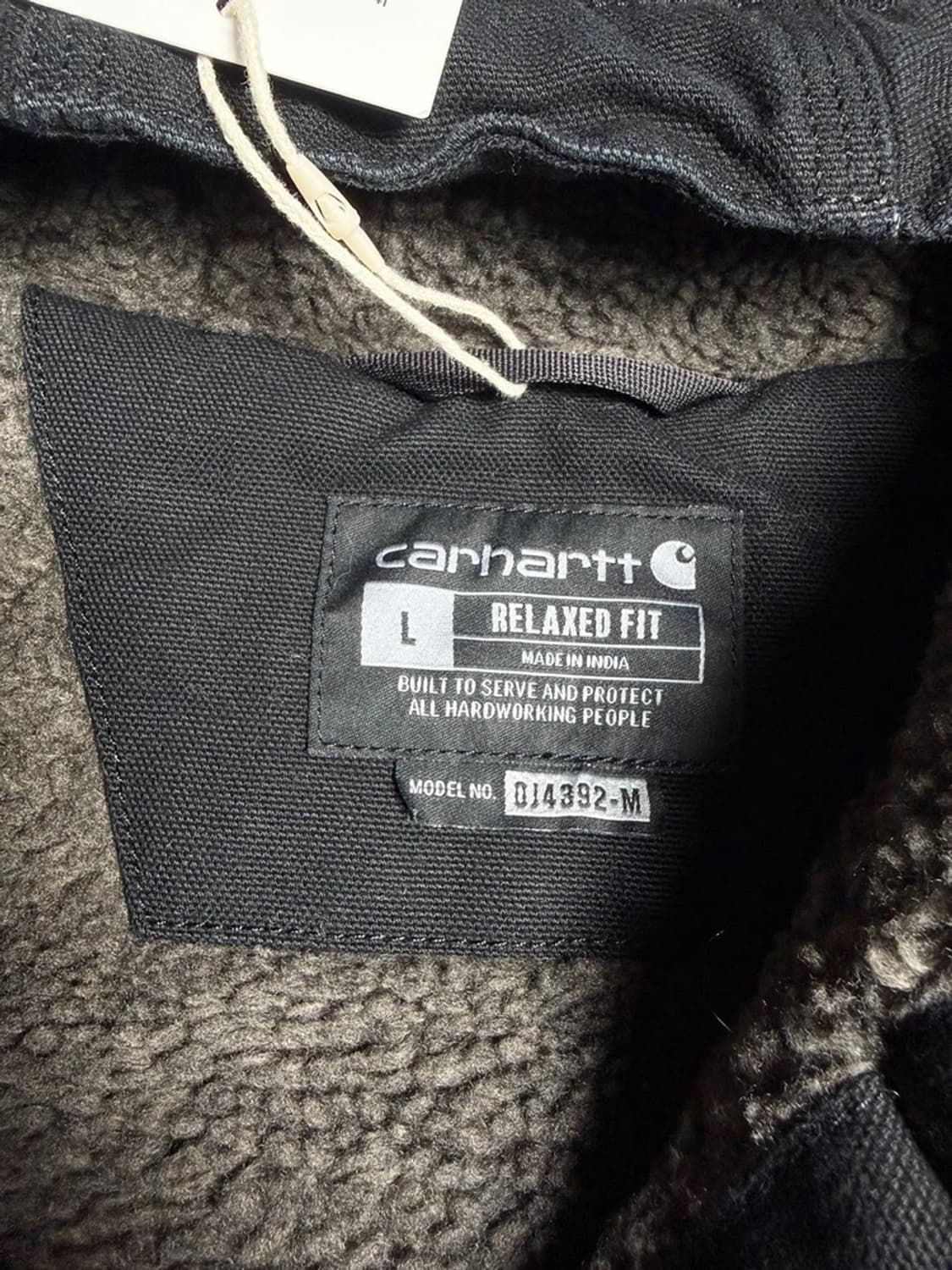 칼하트 워시드 덕 셰르파 안감 후드 자켓 R1047 상품이미지5