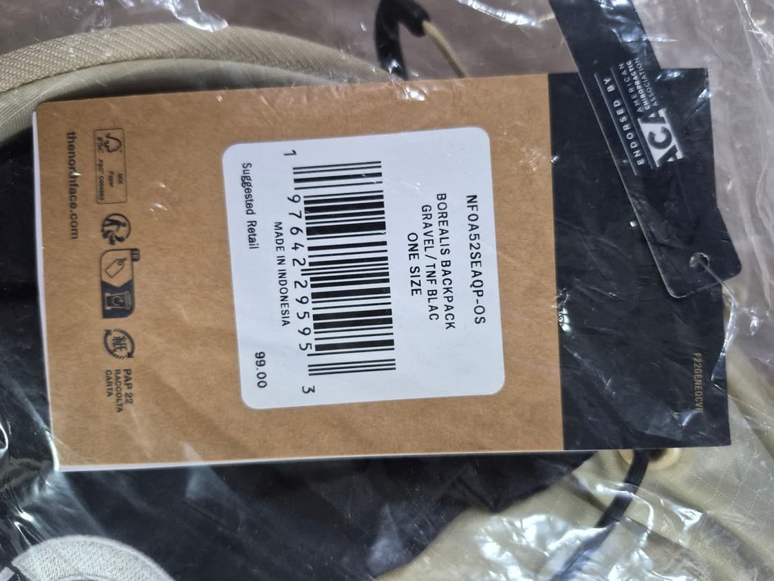 정품,새상품)노스페이스 보레알리스 백팩 GRAVEL/TNF BLACK 상품이미지4