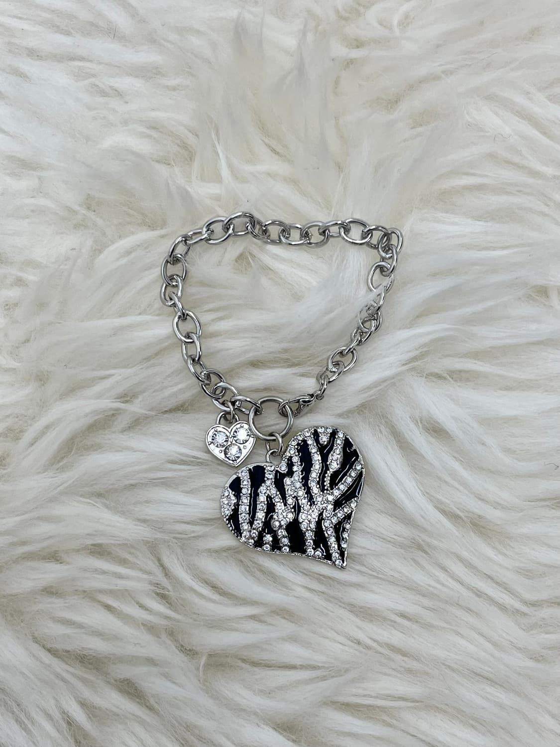 게스 갸루 하트 지브라 팔찌 상품이미지3