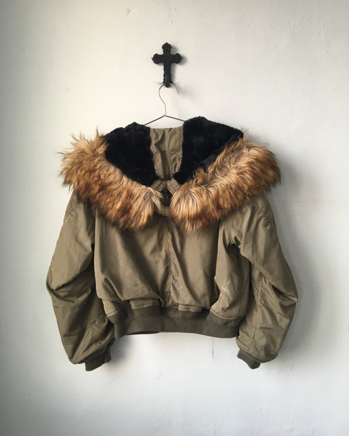 Moussy fake fur hood jacket 상품이미지3