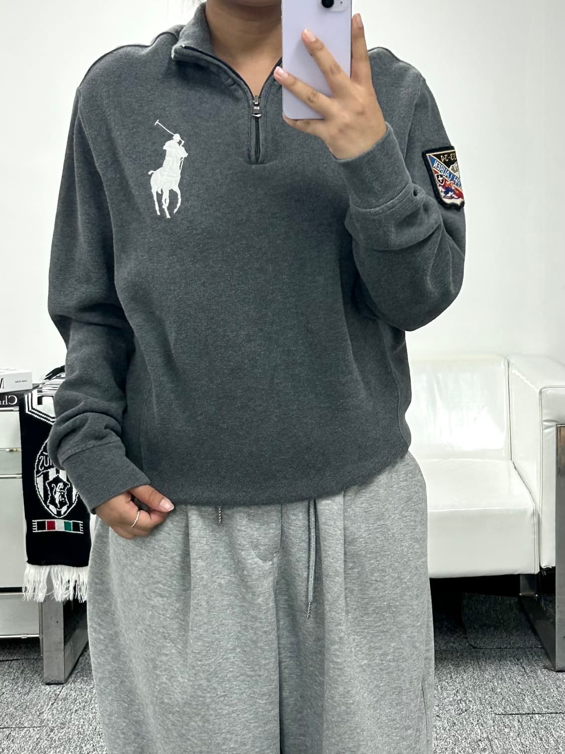 폴로 랄프로렌 빅포니 하프집업 M 상품이미지2