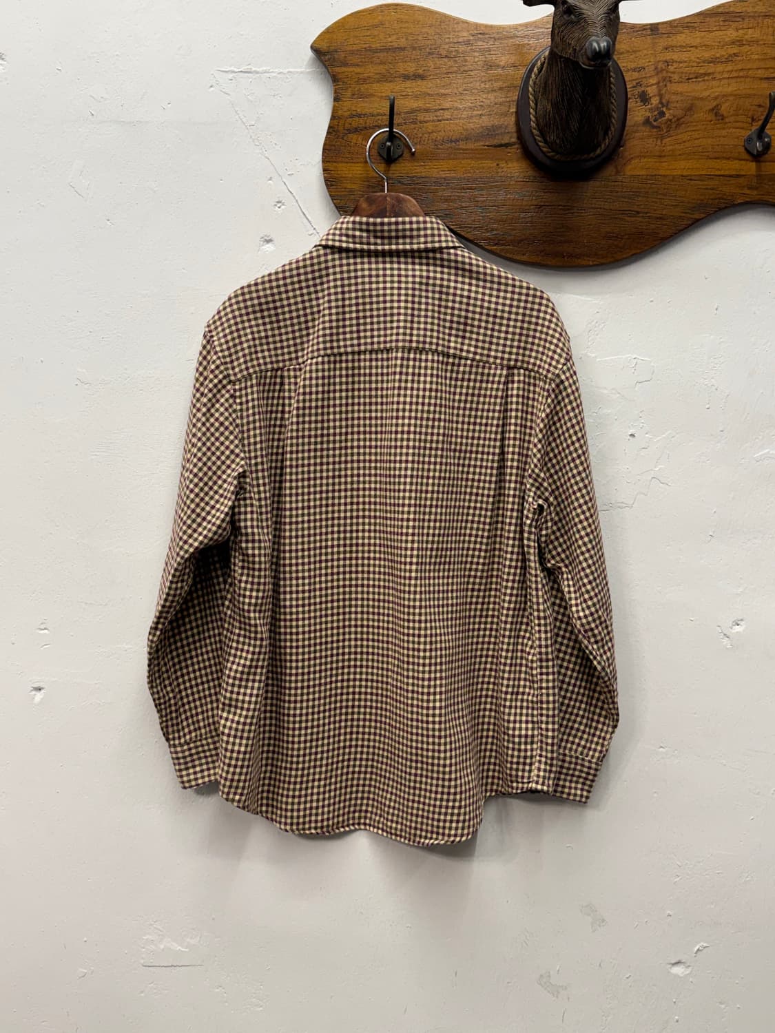 Eddie Bauer Micro Check Flannel Shirt 상품이미지5