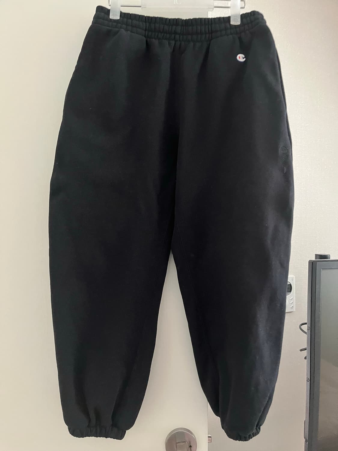 챔피온 헤비웨이트 기모 조거 s사이즈 블랙  상품이미지1