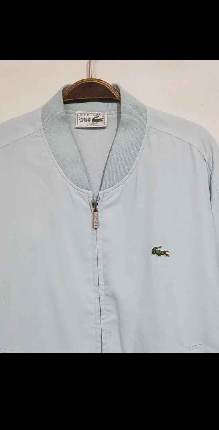 (100) 라코스테 블루종 점퍼 하늘색 로고 자켓 상품이미지2