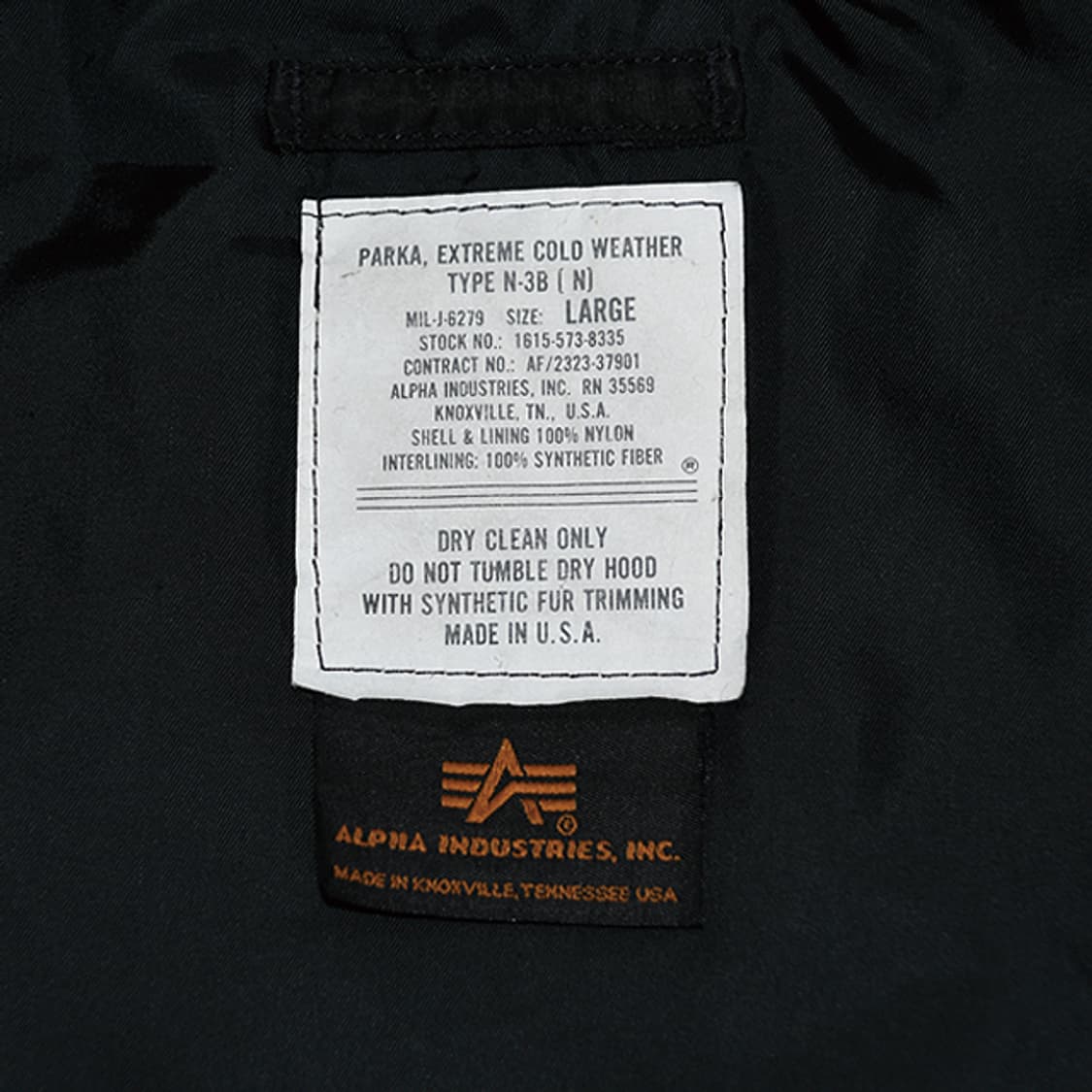 made in USA Alpha Industries N-3B파카 상품이미지10