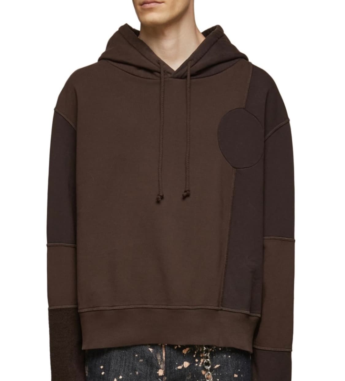 MM6 Maison Margiela 마르지엘라 토널 패치워크 후드탑 상품이미지1
