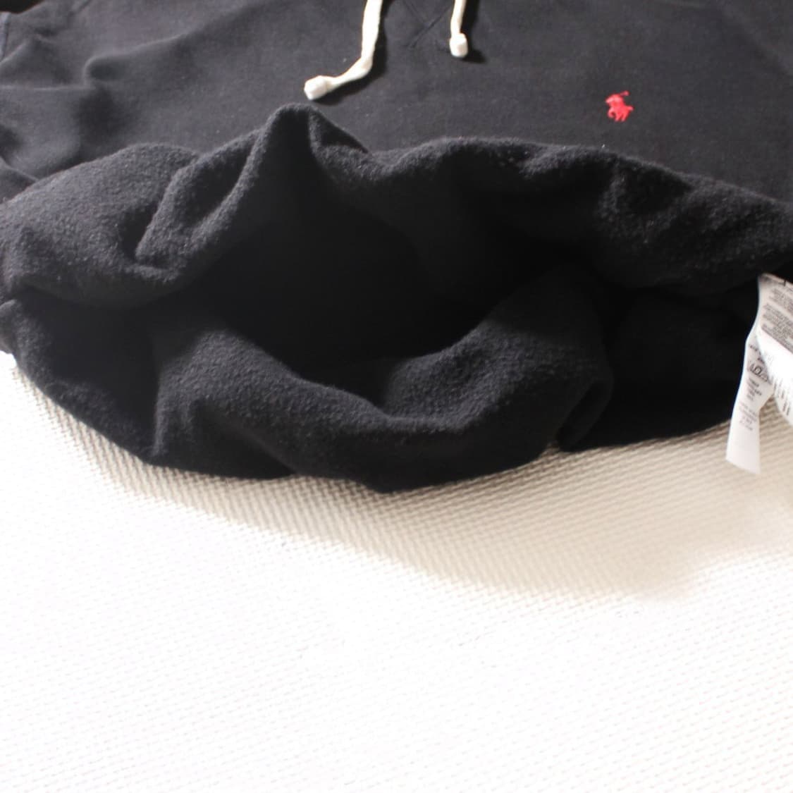 Polo 폴로 랄프로렌 큐알 신형 기모 블랙 후드티 상품이미지5